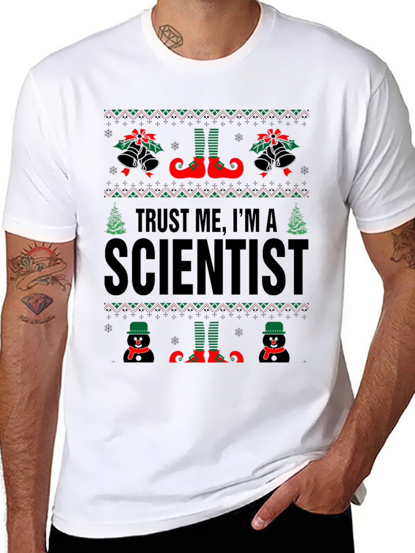 Trust Me Im A Scientist Christmas T-Shirt