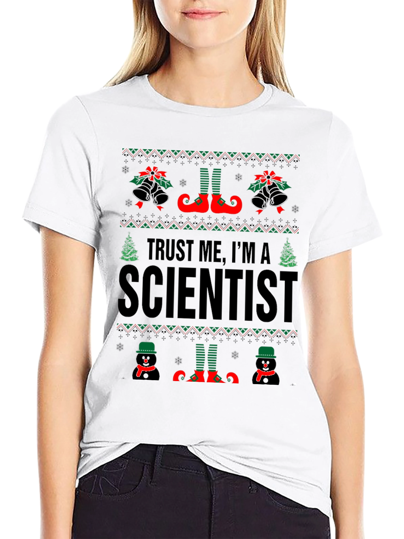 Trust Me Im A Scientist Christmas T-Shirt