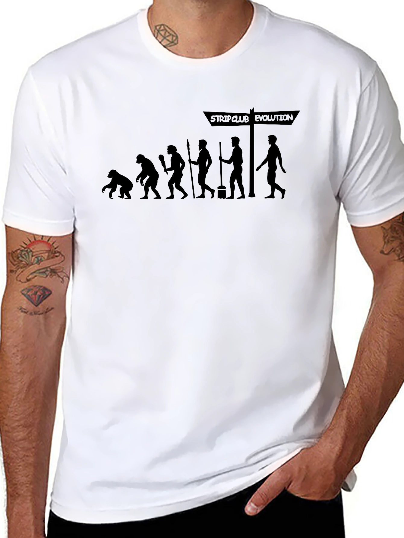 Evolution Strip Club Graphic T-Shirt
