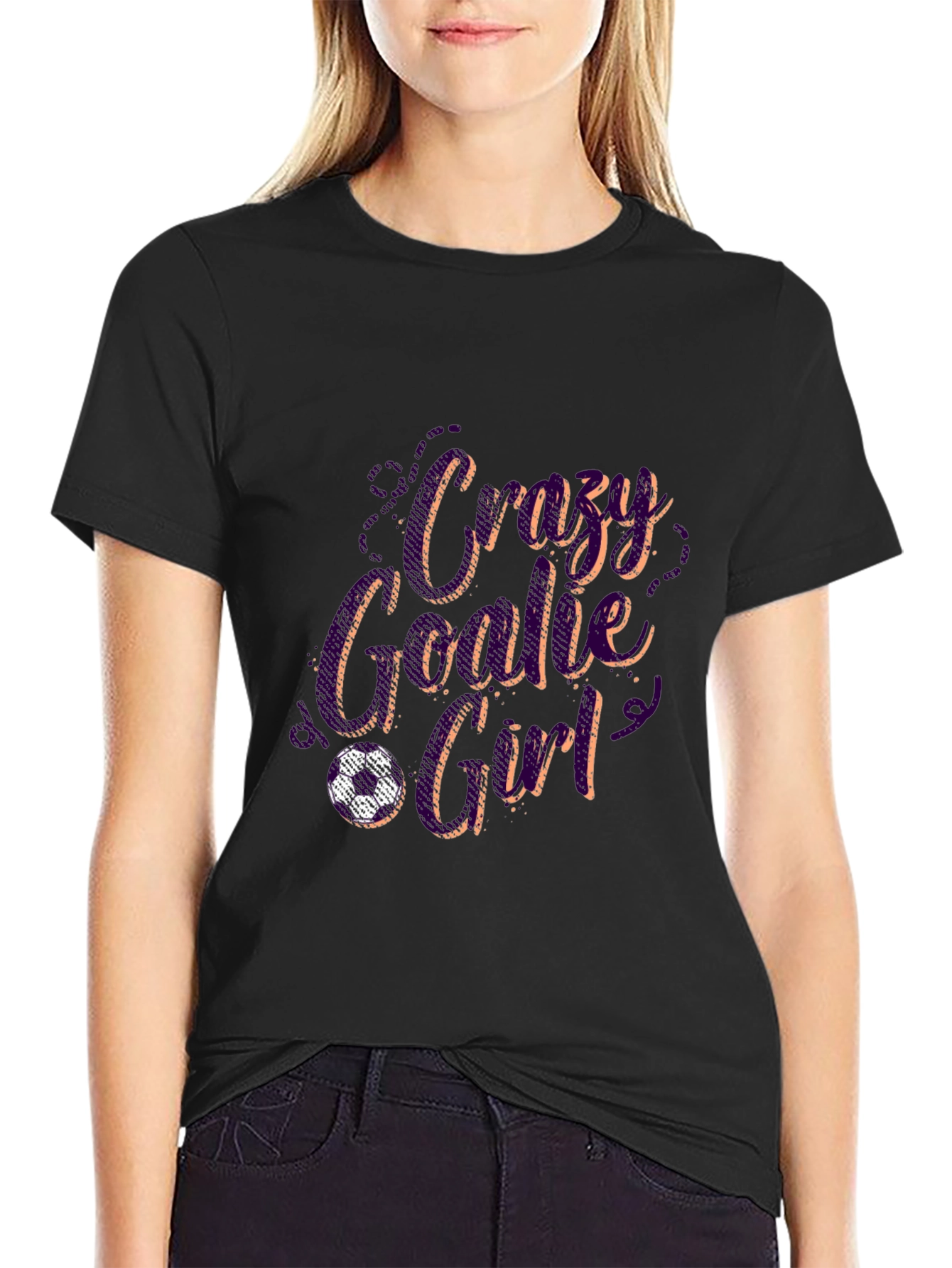 Crazy Goalie Girl T-Shirt - Soccer Gift