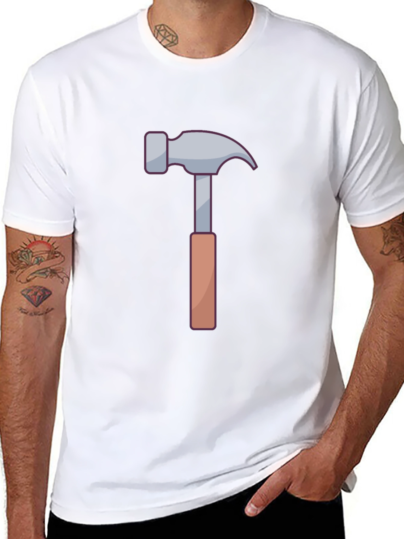 Hammer Graphic Tee - DIY Project Shirt