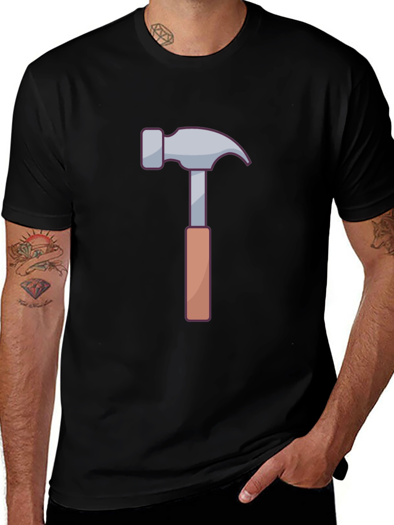Hammer Graphic Tee - DIY Project Shirt