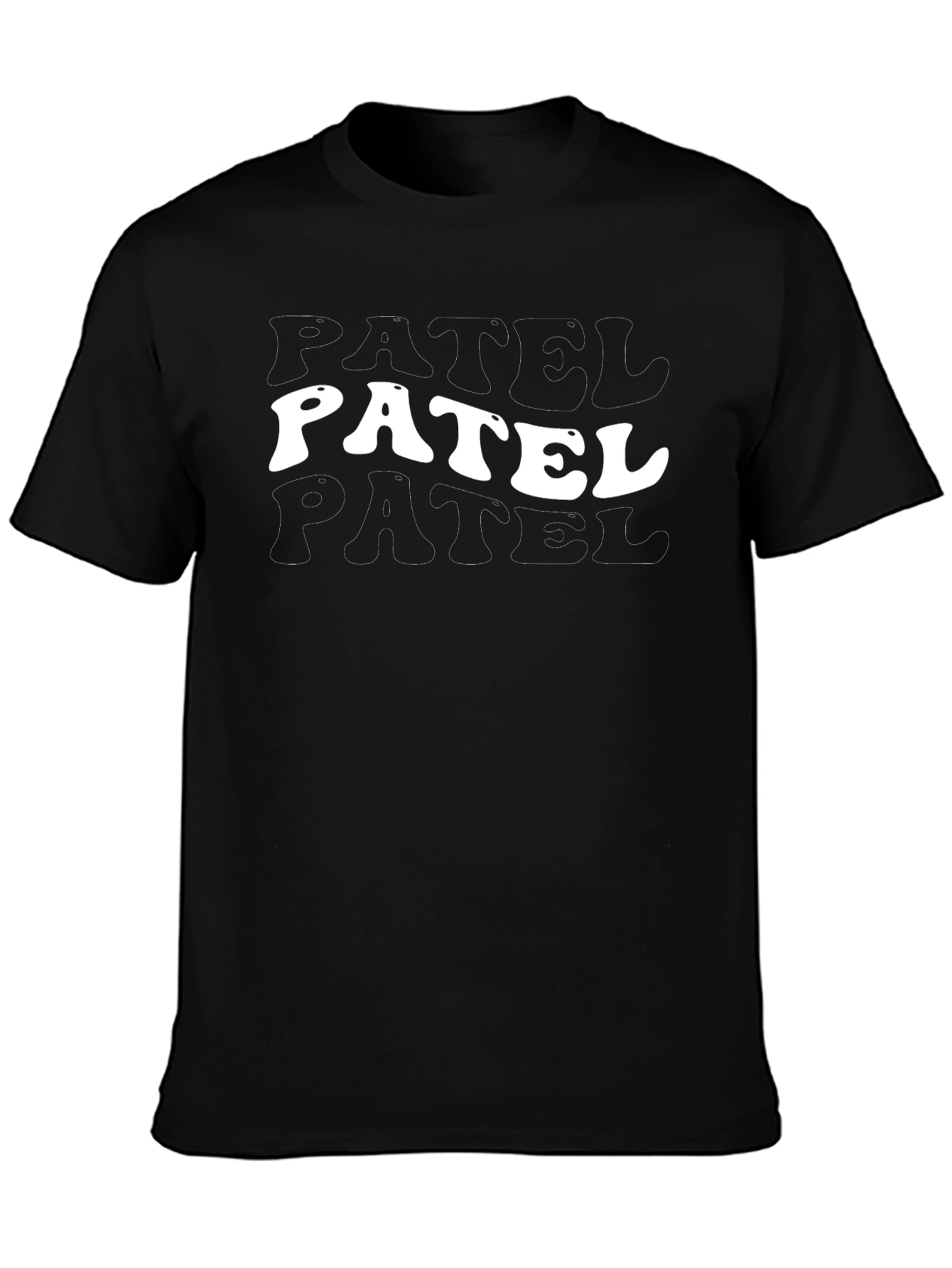 Patel T-Shirt - Retro Style Black Tee