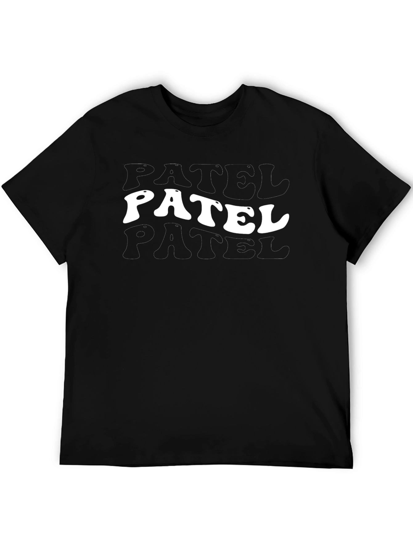 Patel T-Shirt - Retro Style Black Tee