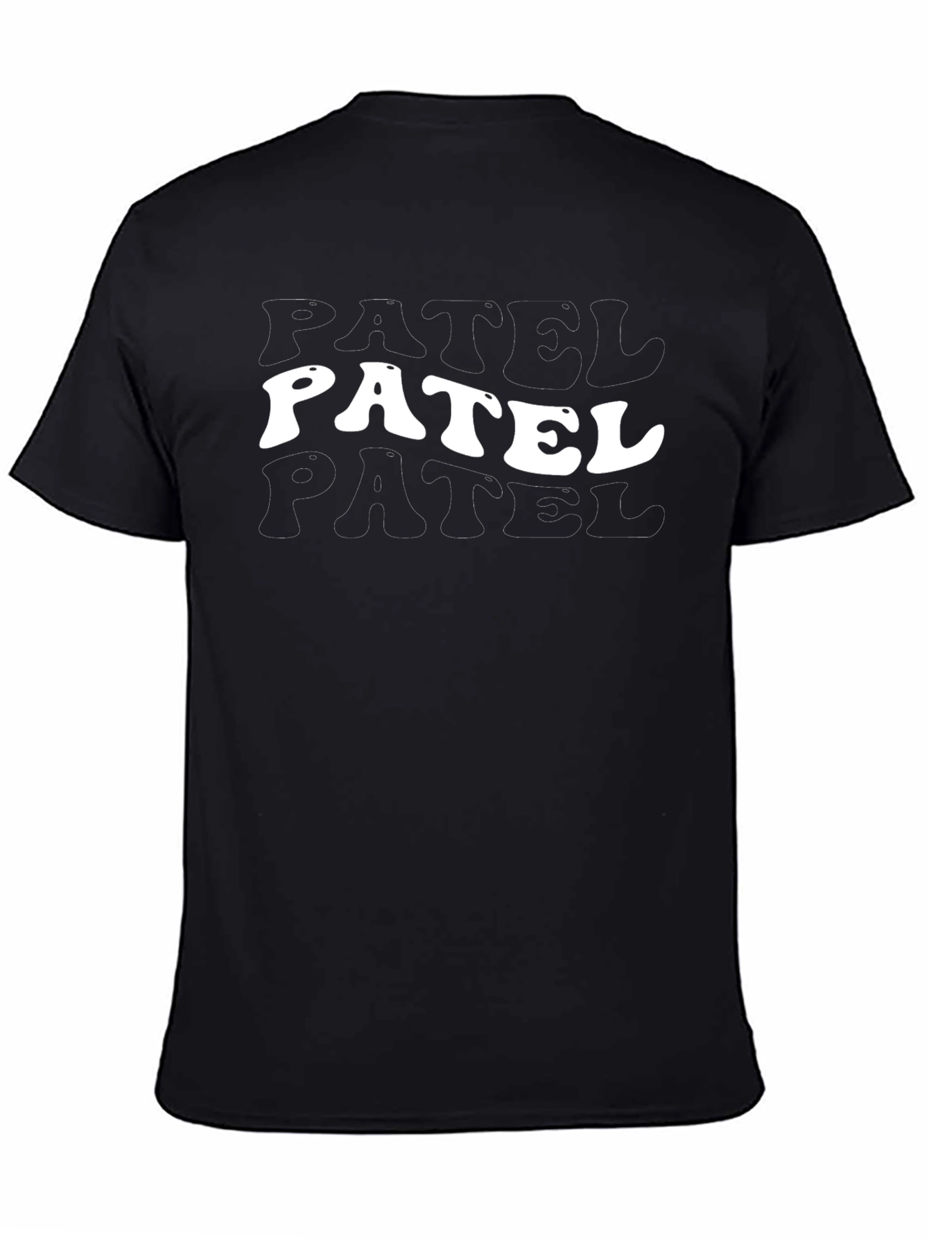 Patel T-Shirt - Retro Style Black Tee