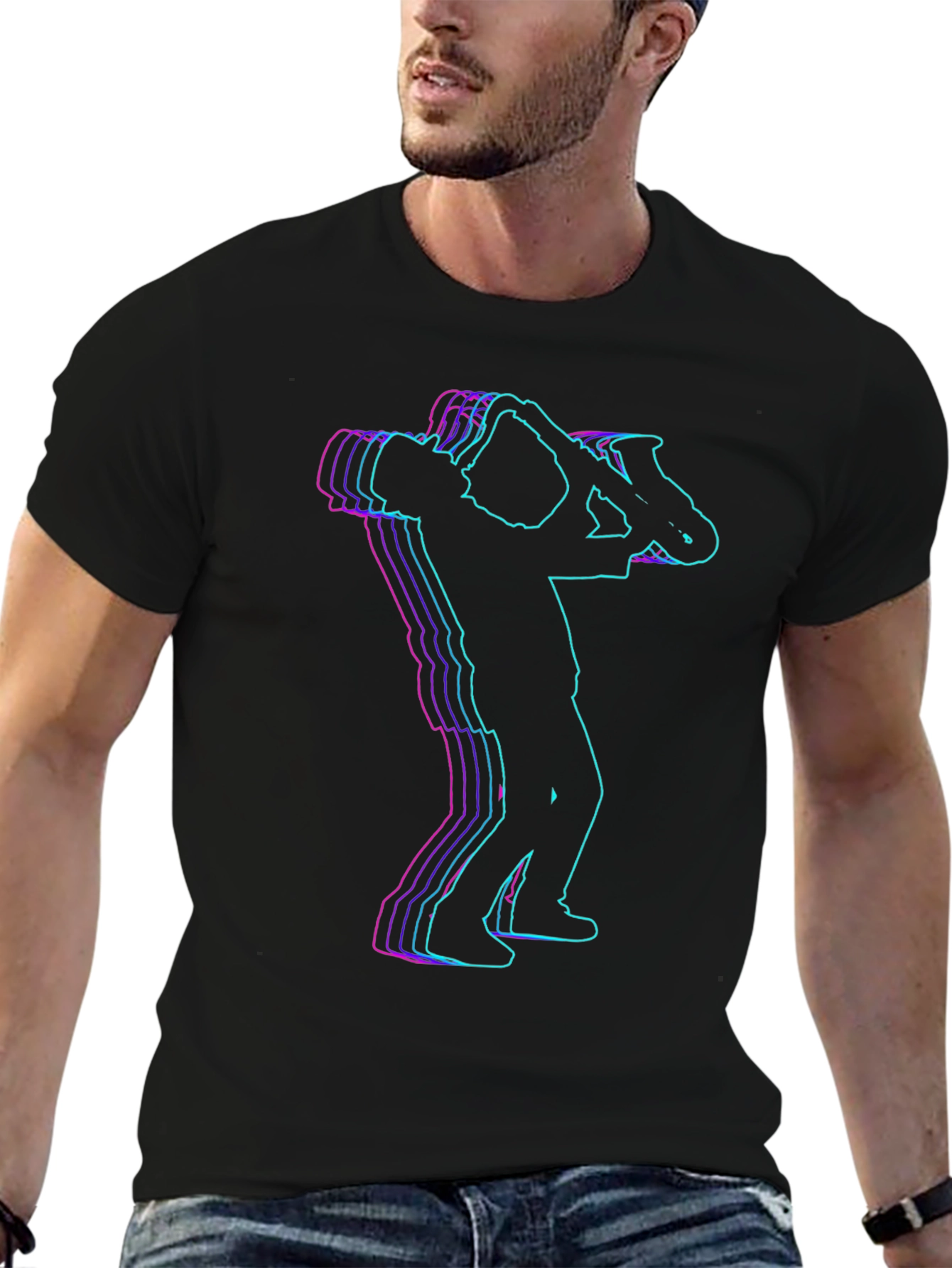 Saxophone Player T-Shirt - Stylish Music Lover Tee