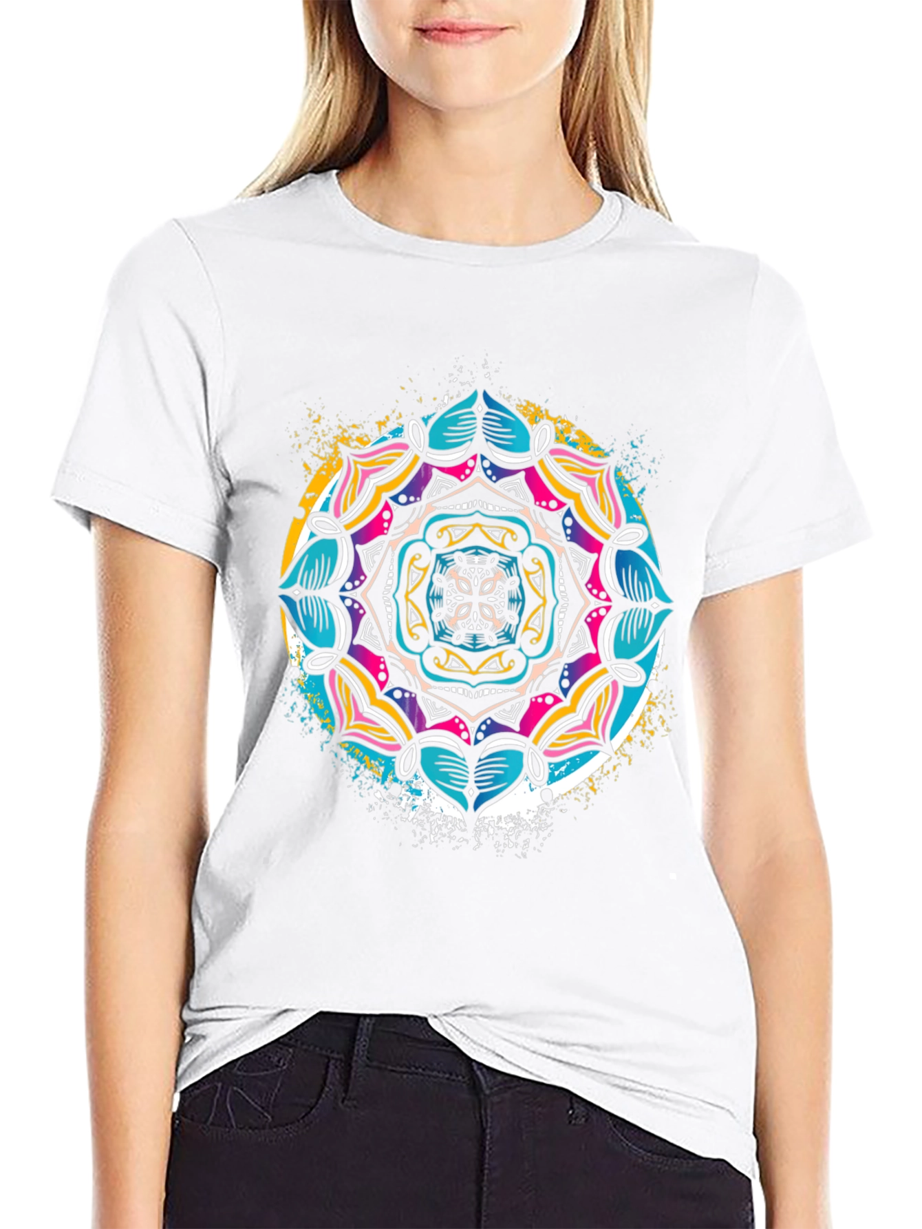 Mandala Print Tee - Stylish Graphic T-Shirt