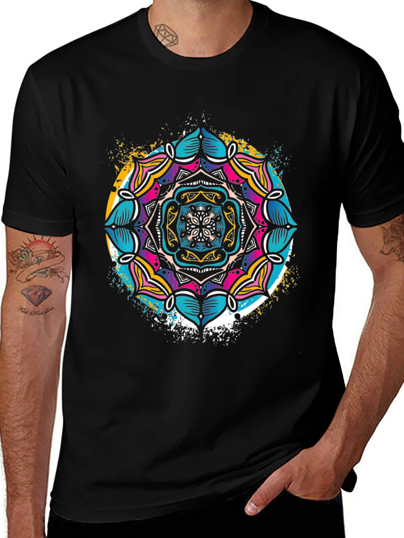 Mandala Print Tee - Stylish Graphic T-Shirt