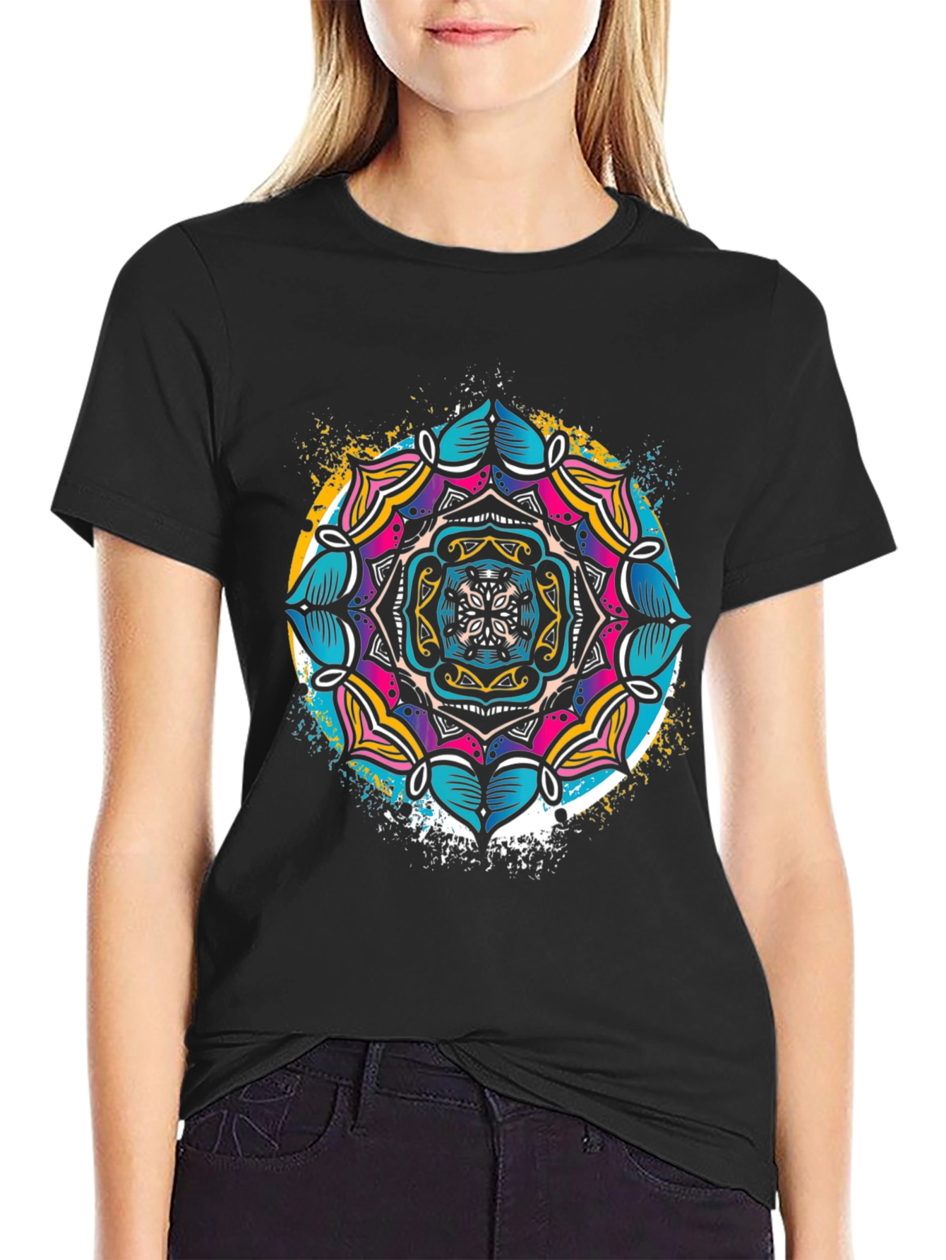 Mandala Print Tee - Stylish Graphic T-Shirt