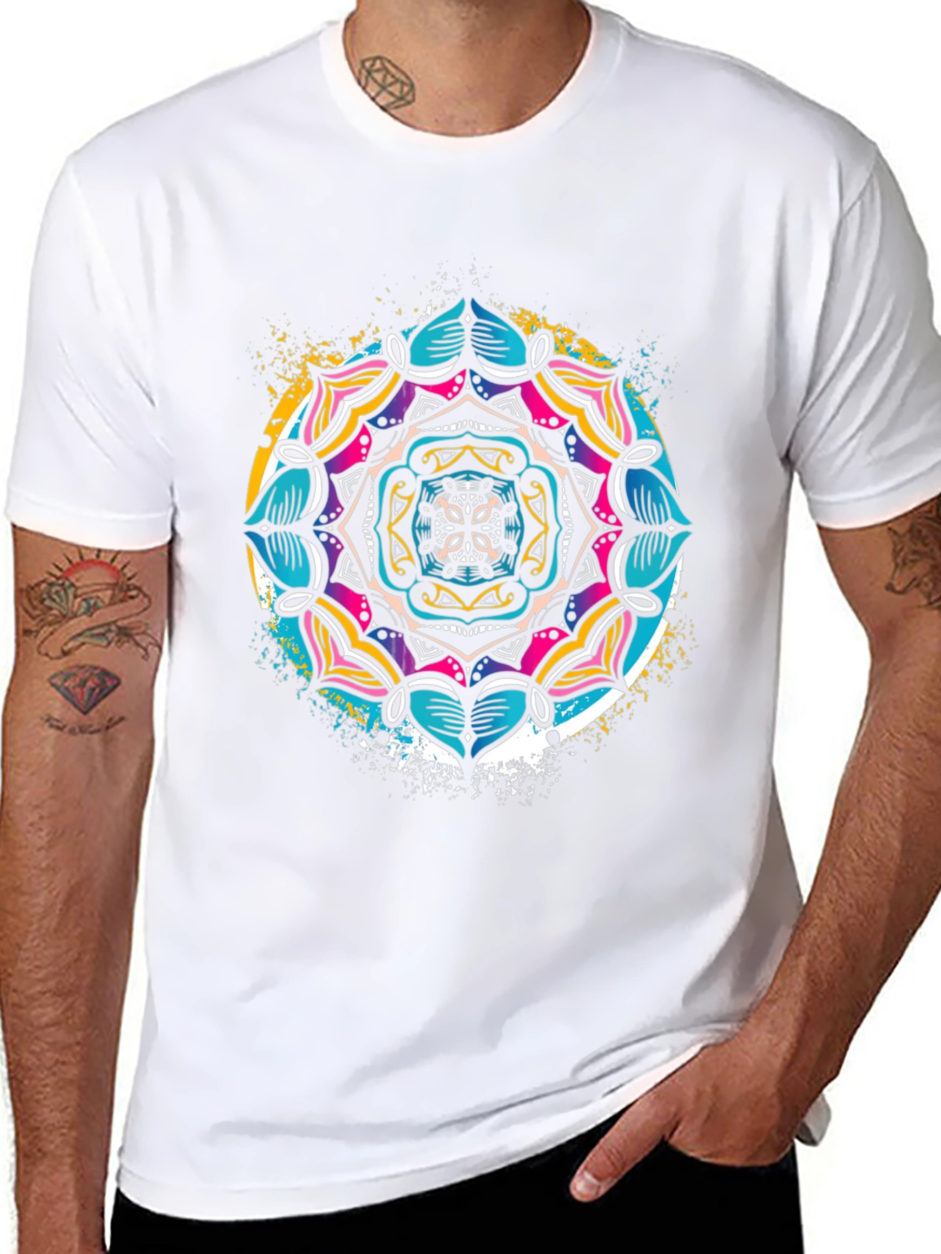 Mandala Print Tee - Stylish Graphic T-Shirt