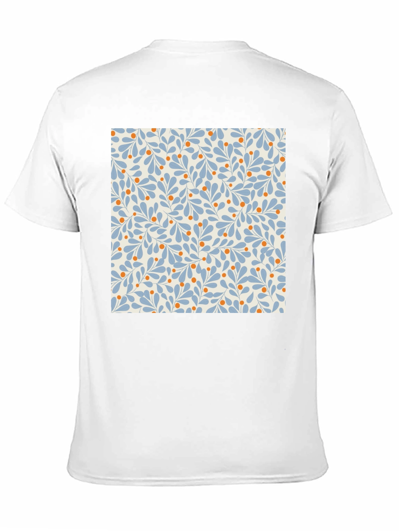 Floral Pattern T-Shirt - Black