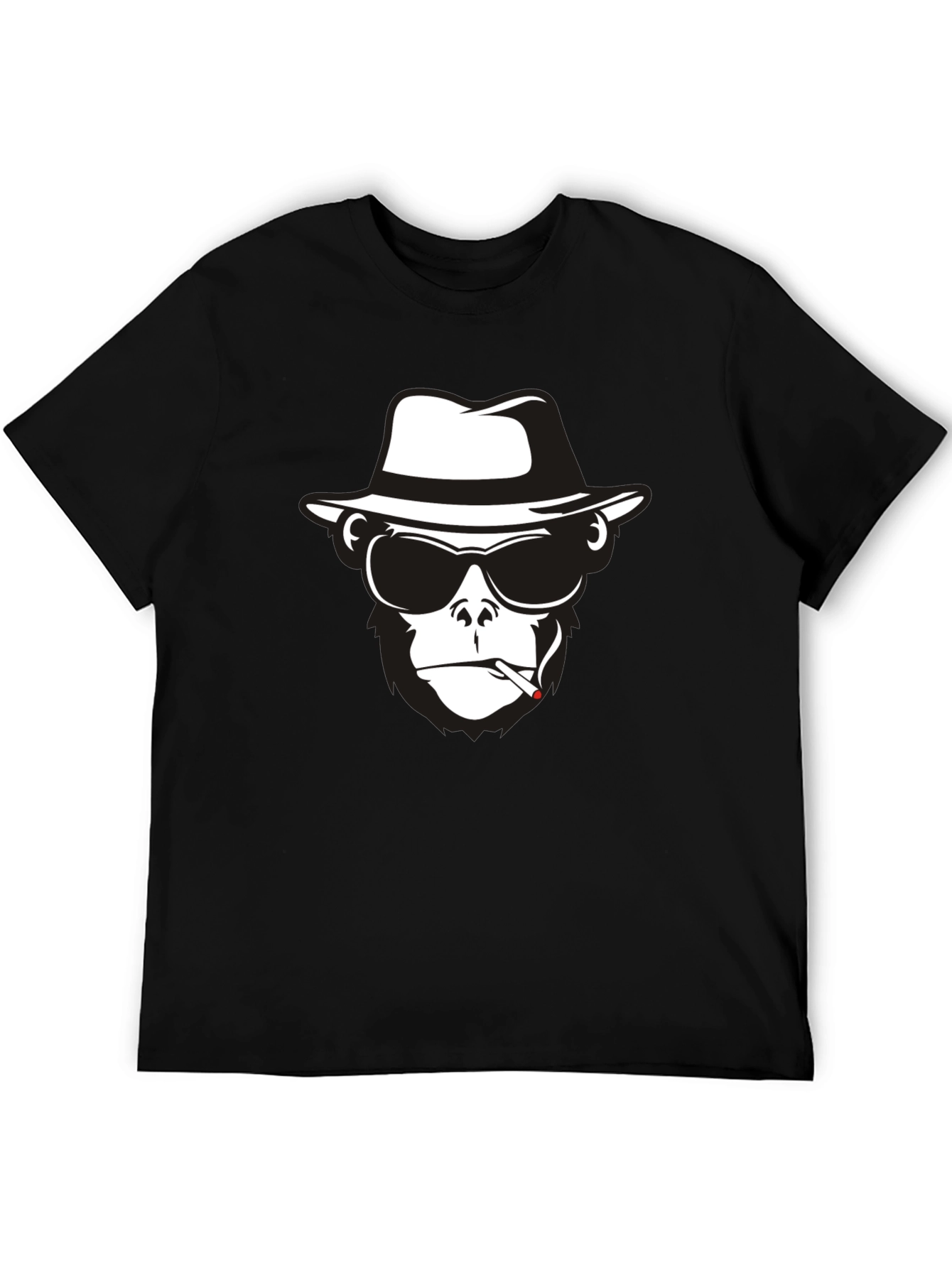 Cool Monkey Graphic Tee - Black T-Shirt