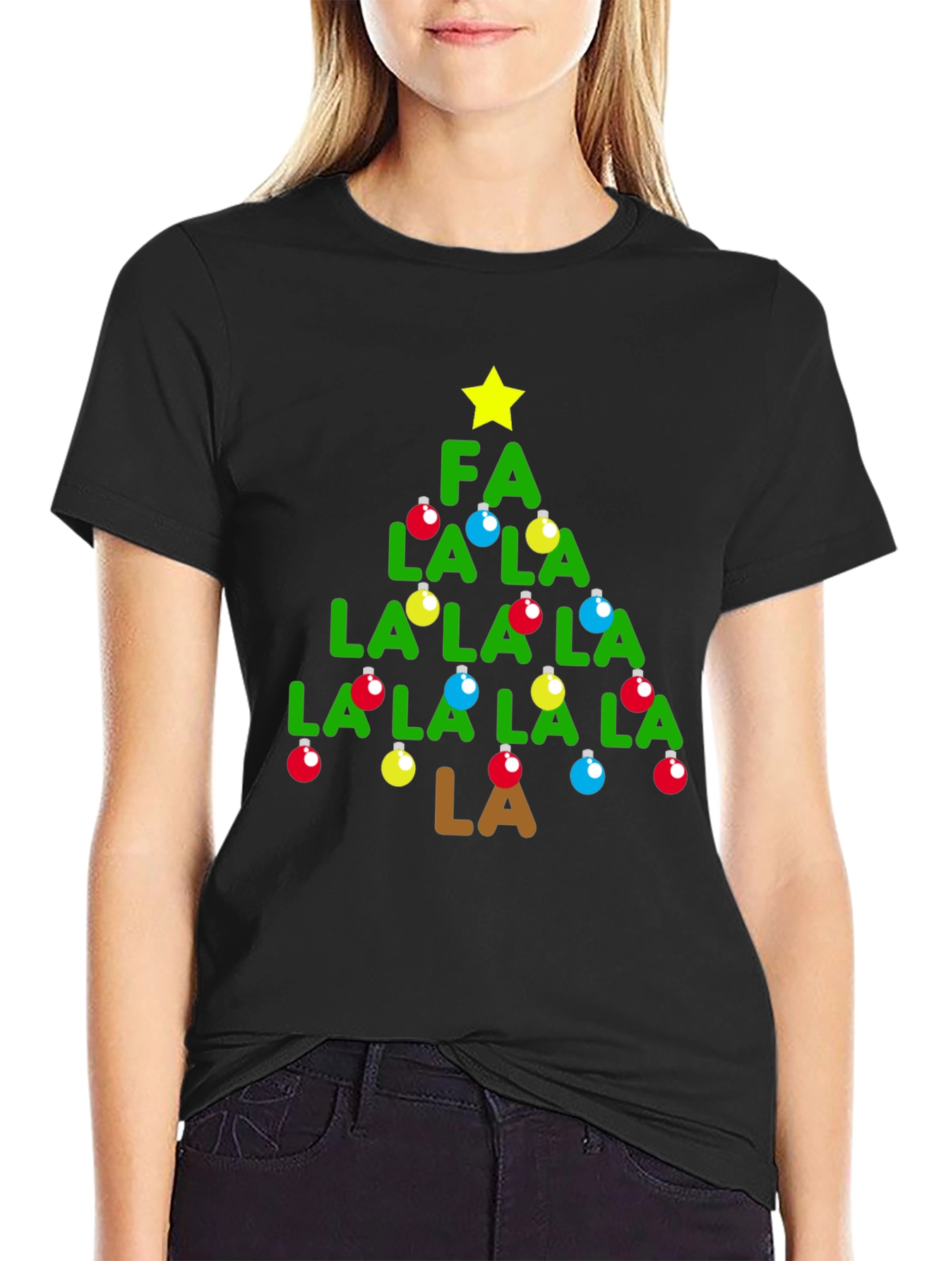 Fa La La Christmas Tree T-Shirt