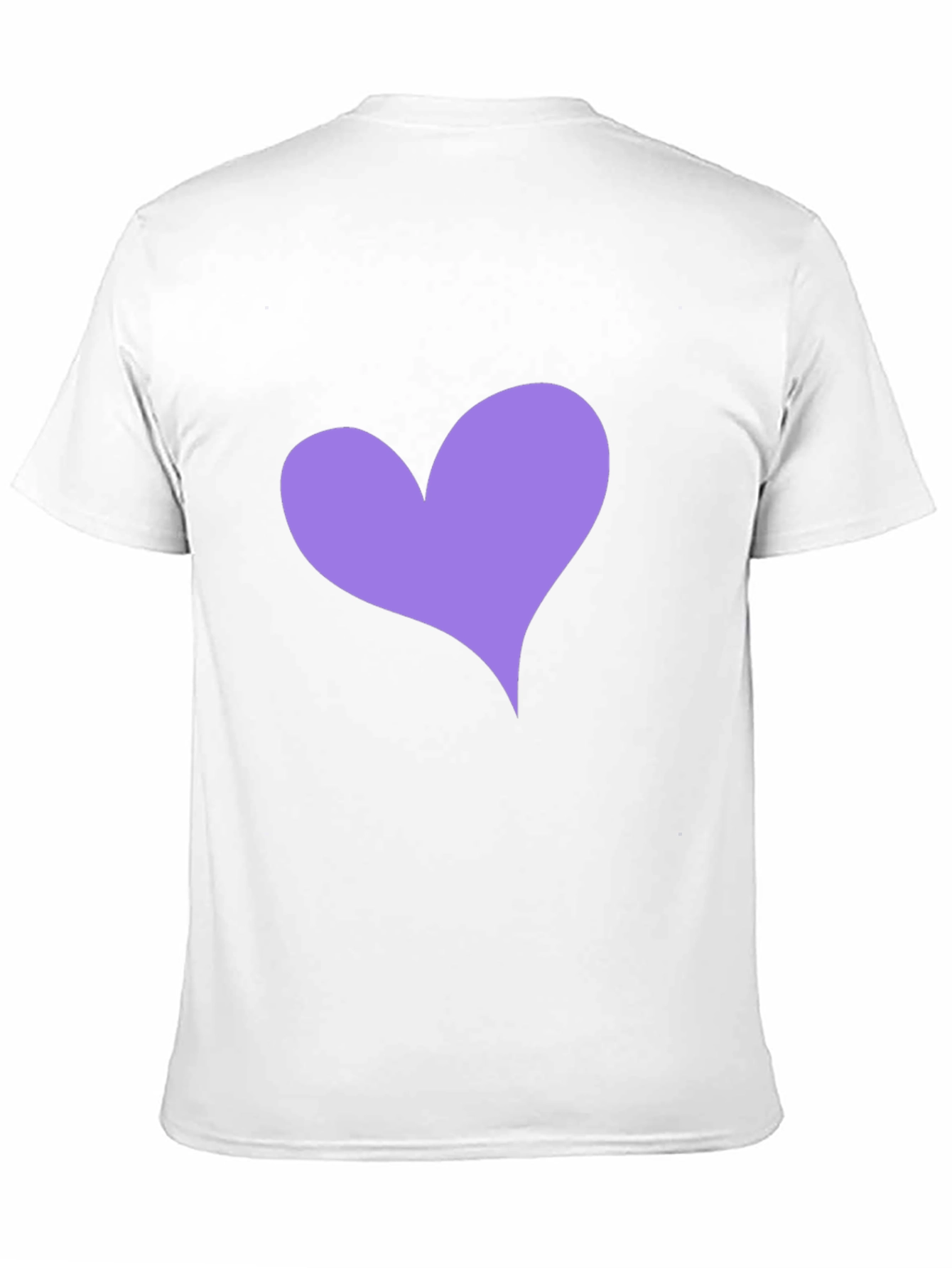 Heart Tee - Black Crew Neck Casual Top