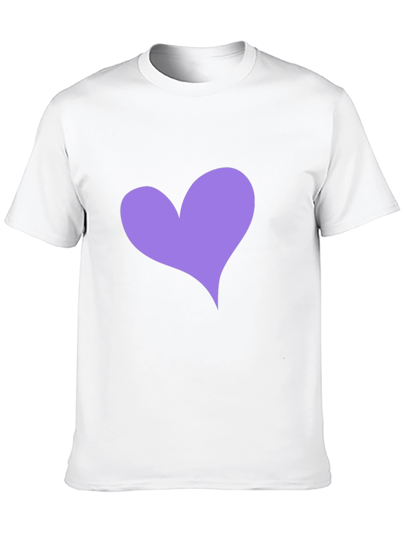 Heart Tee - Black Crew Neck Casual Top