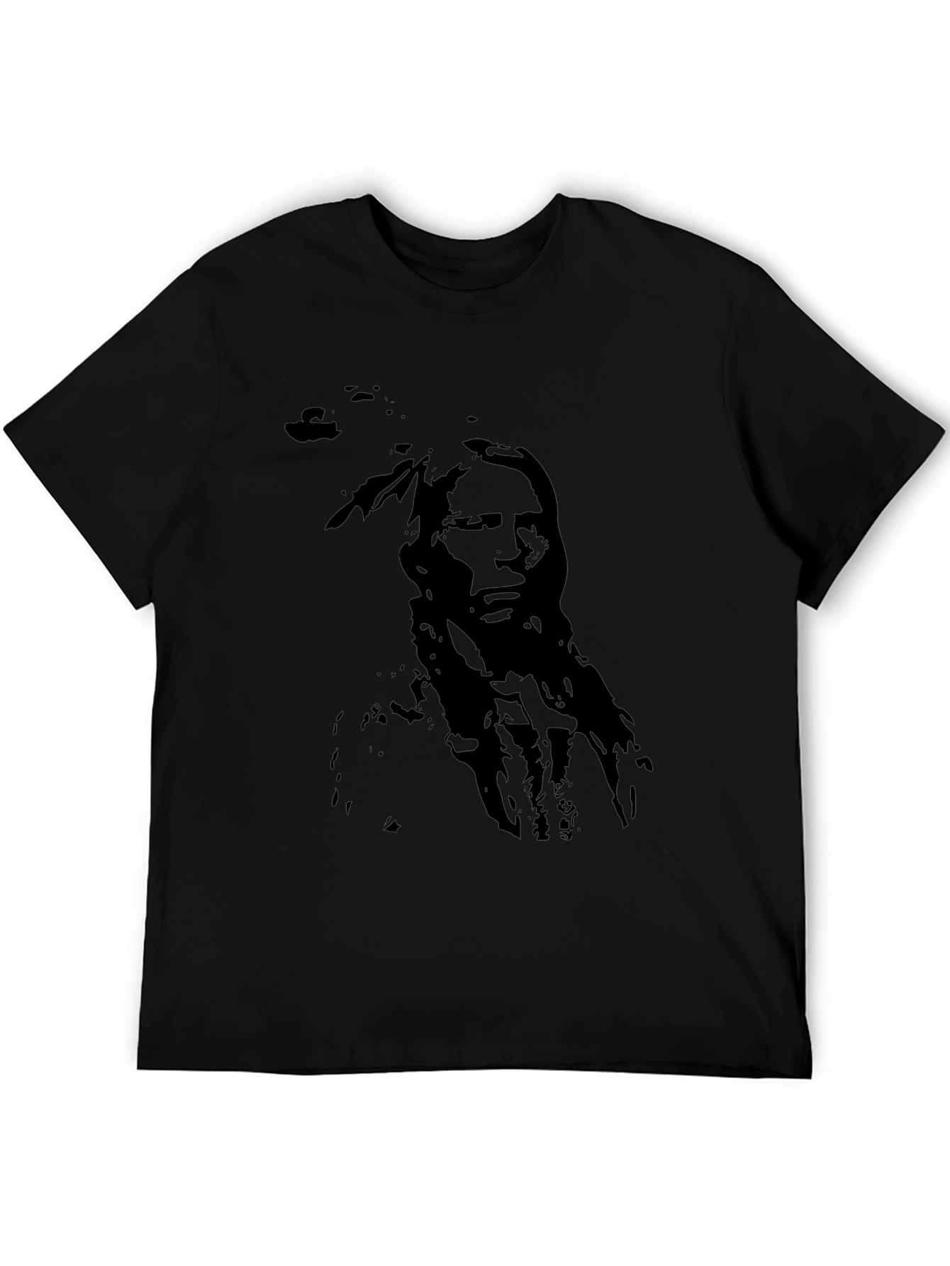 Native American Silhouette Black T-Shirt