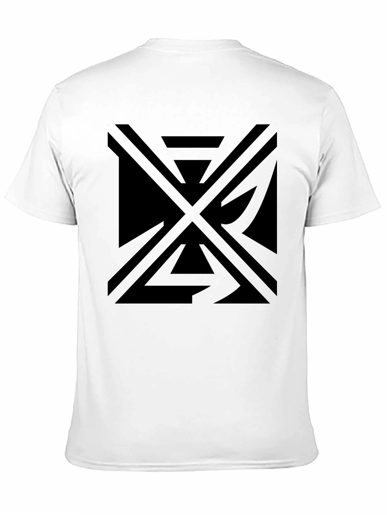 Geometric Black Print T-Shirt - Modern Style