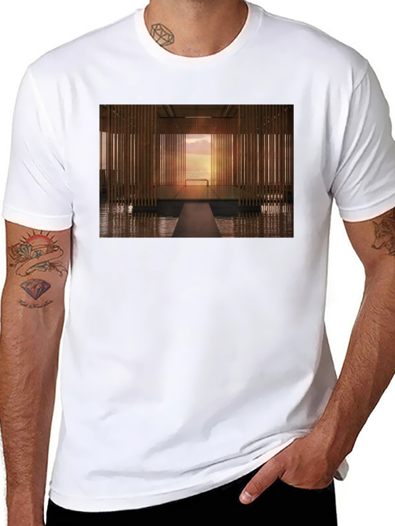 Modern Zen Architectural T-Shirt