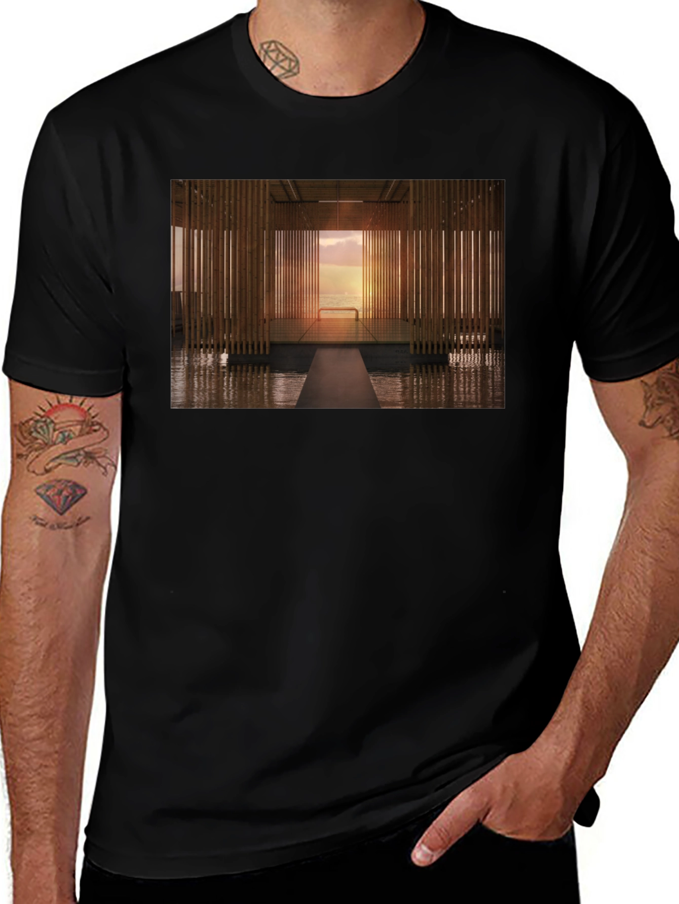 Modern Zen Architectural T-Shirt