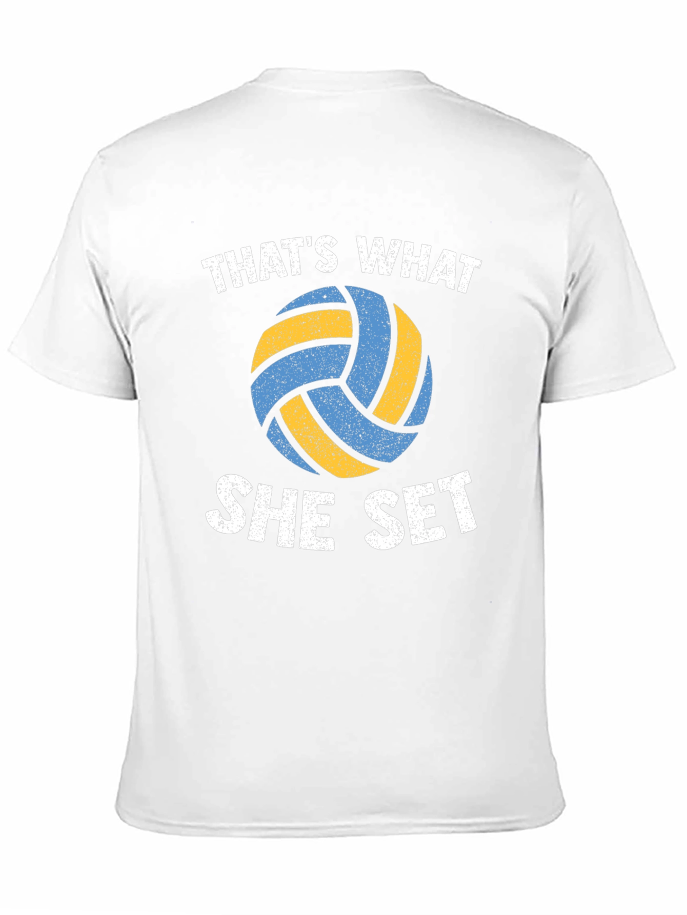 Volleyball Thats What She Set Black T-Shirt