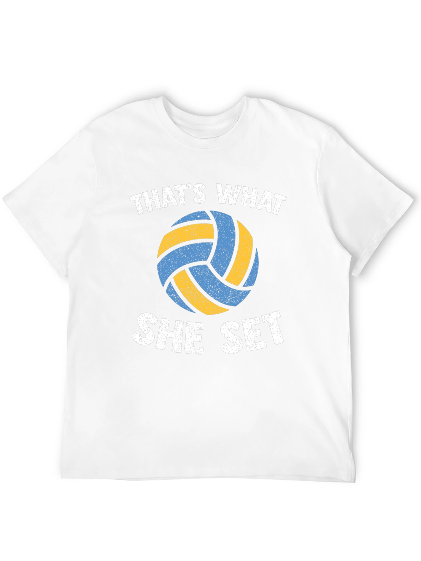 Volleyball Thats What She Set Black T-Shirt