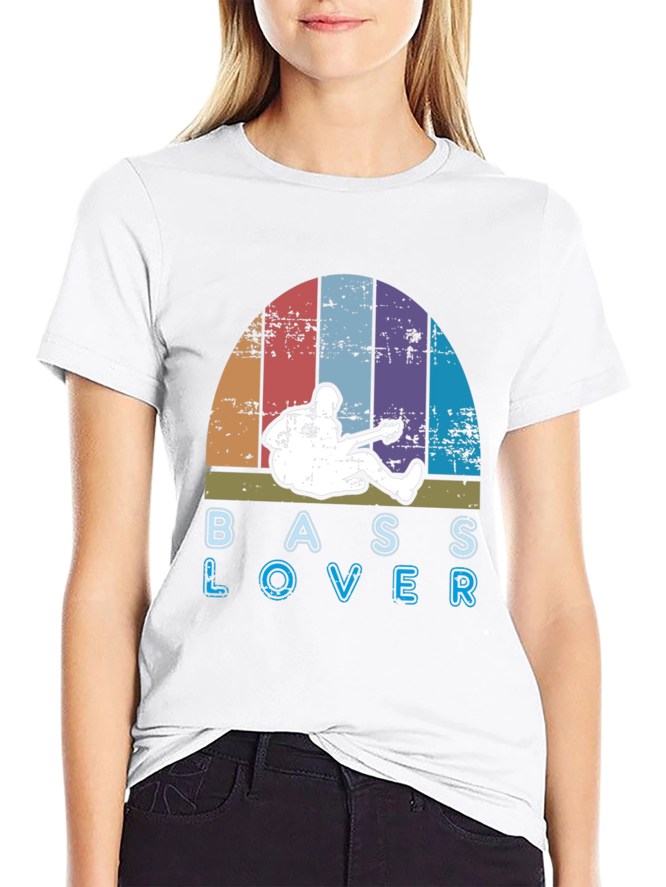 Bass Lover Retro Graphic T-Shirt