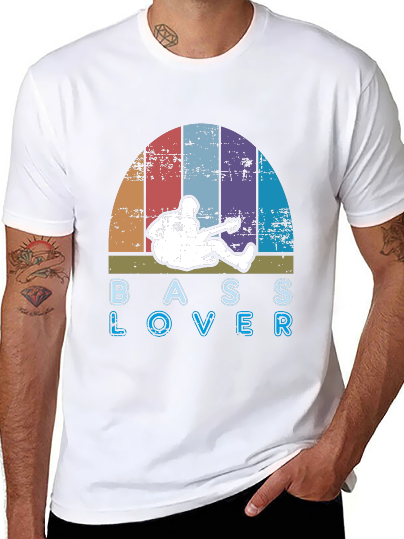 Bass Lover Retro Graphic T-Shirt
