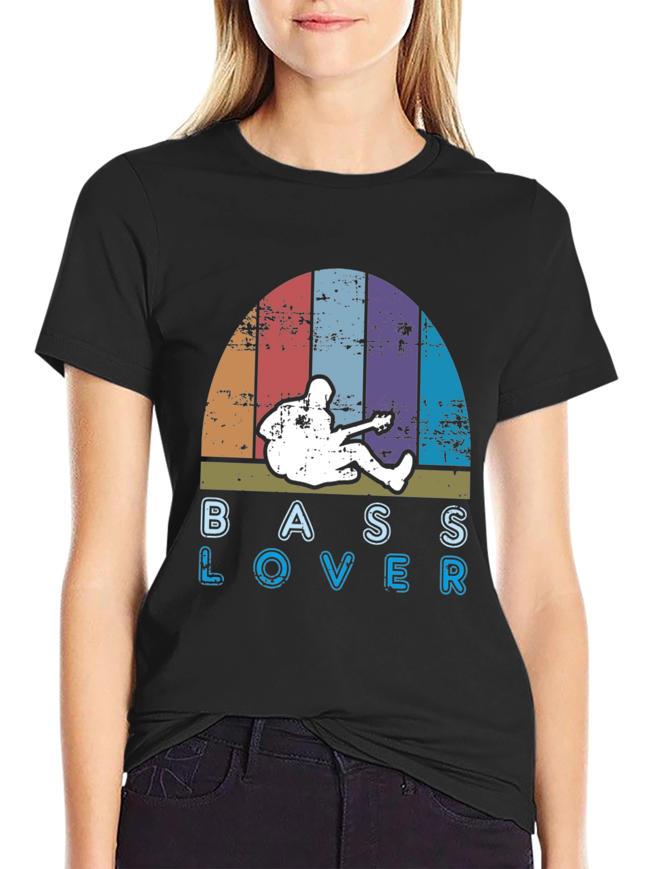 Bass Lover Retro Graphic T-Shirt
