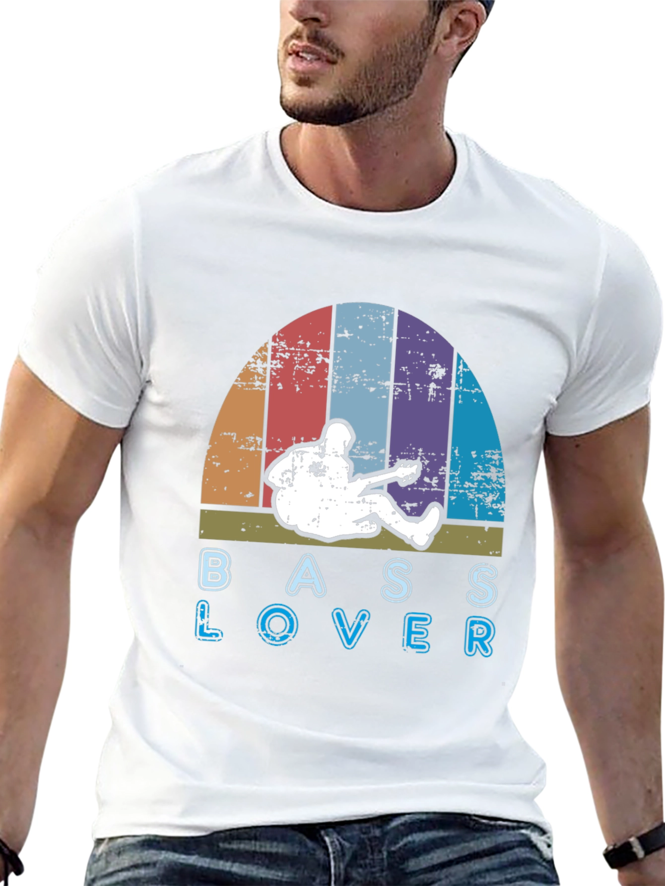 Bass Lover Retro Graphic T-Shirt