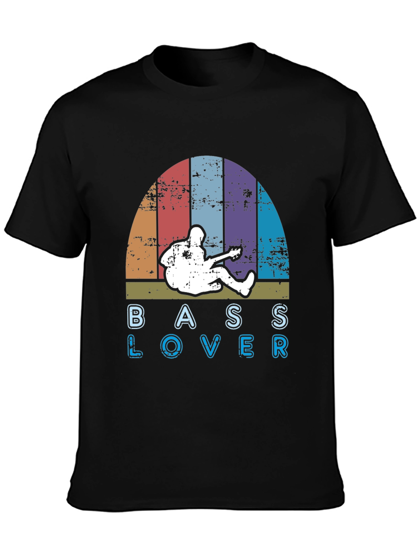 Bass Lover Retro Graphic T-Shirt