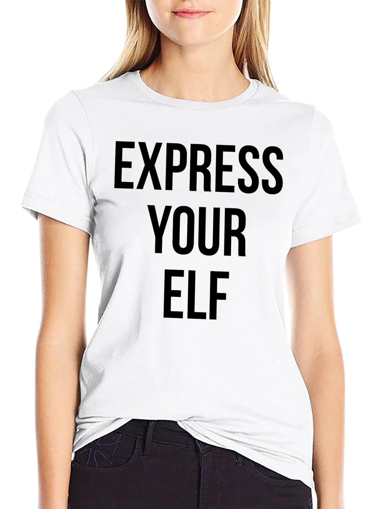 Express Your Elf Novelty Graphic Tee
