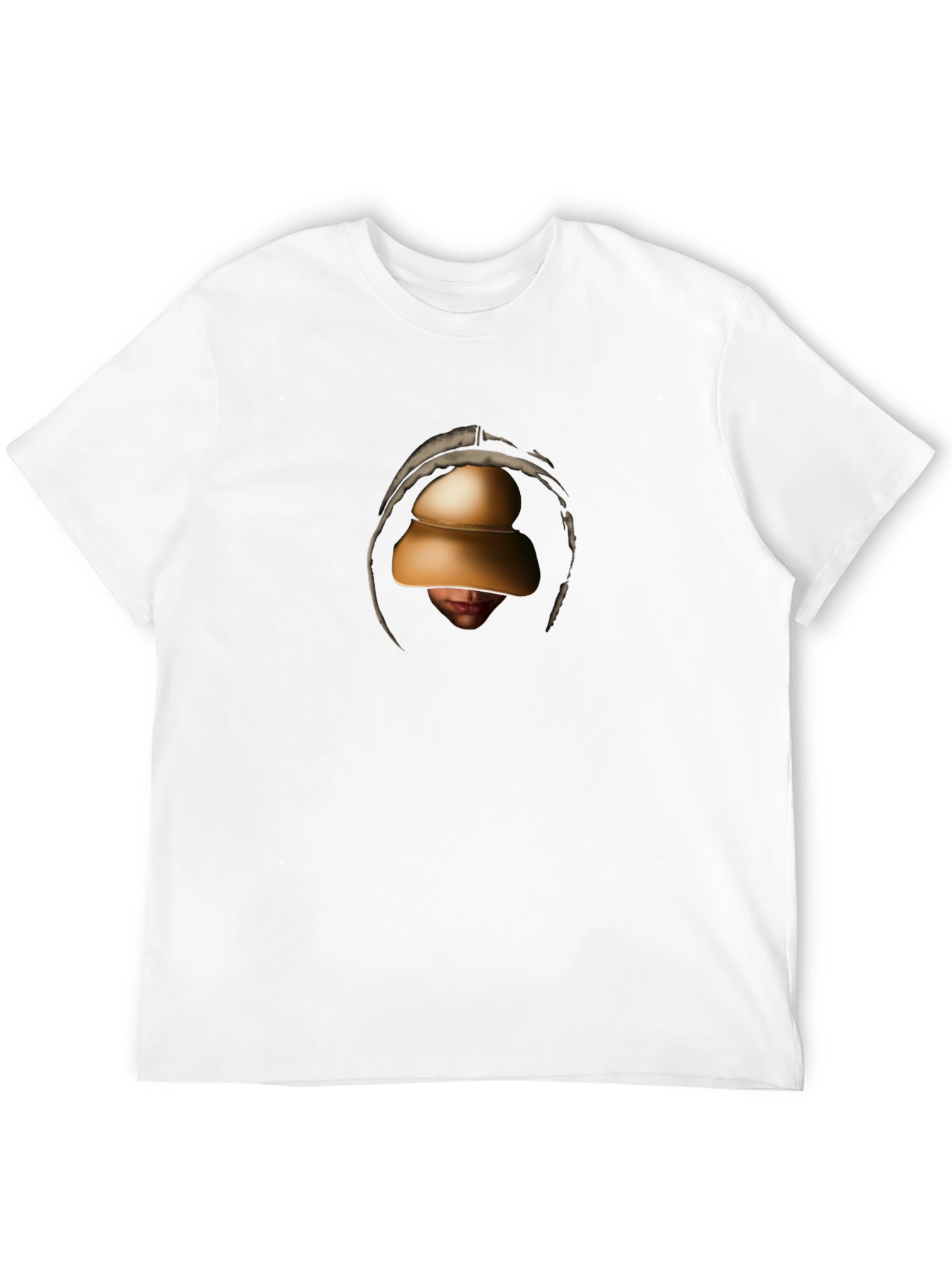 Unique Graphic Print Black T-Shirt