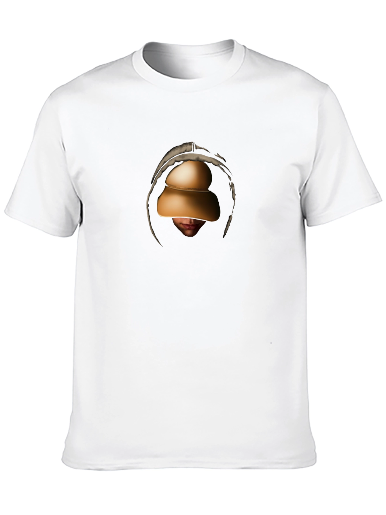 Unique Graphic Print Black T-Shirt