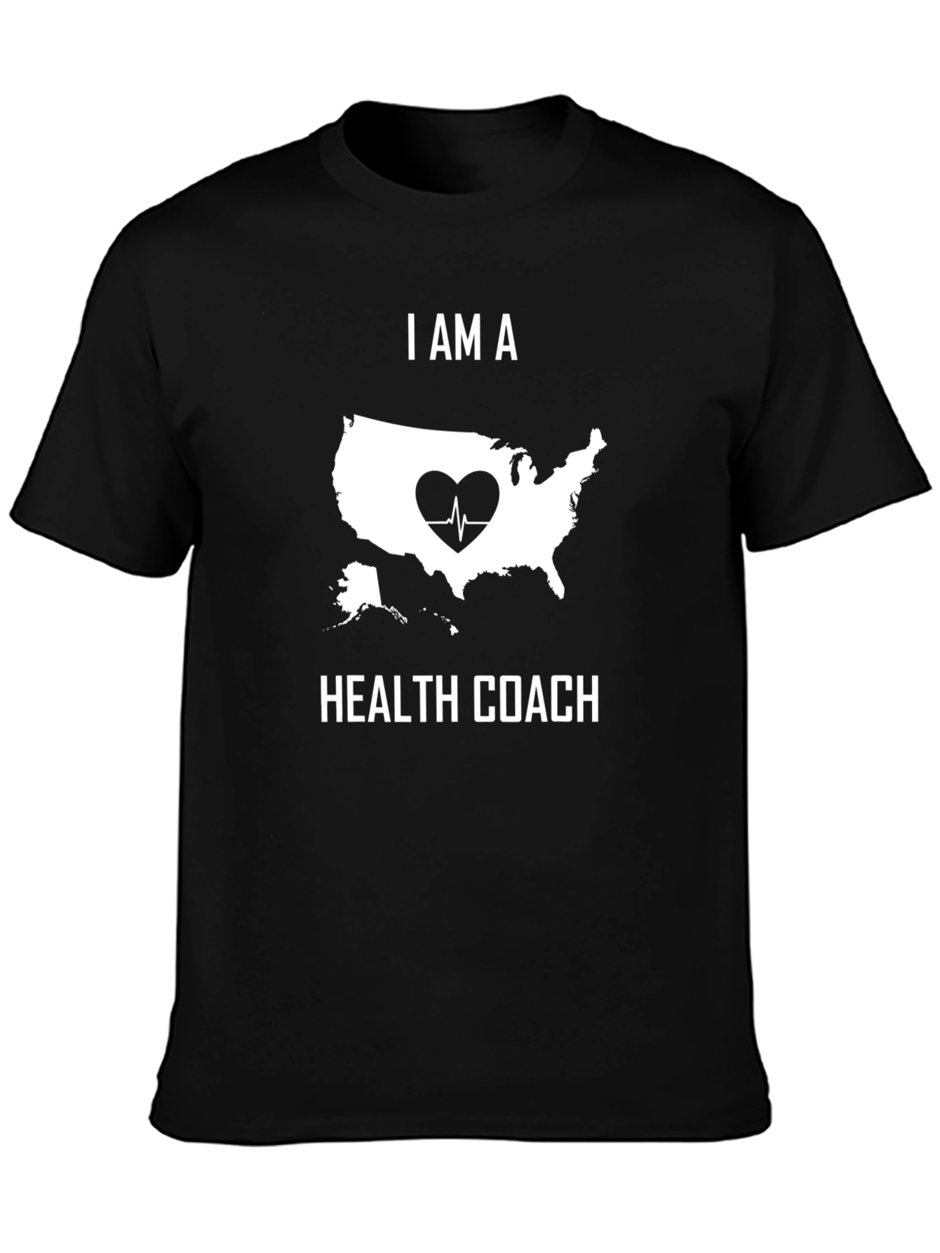 I Am A Health Coach USA Map T-Shirt