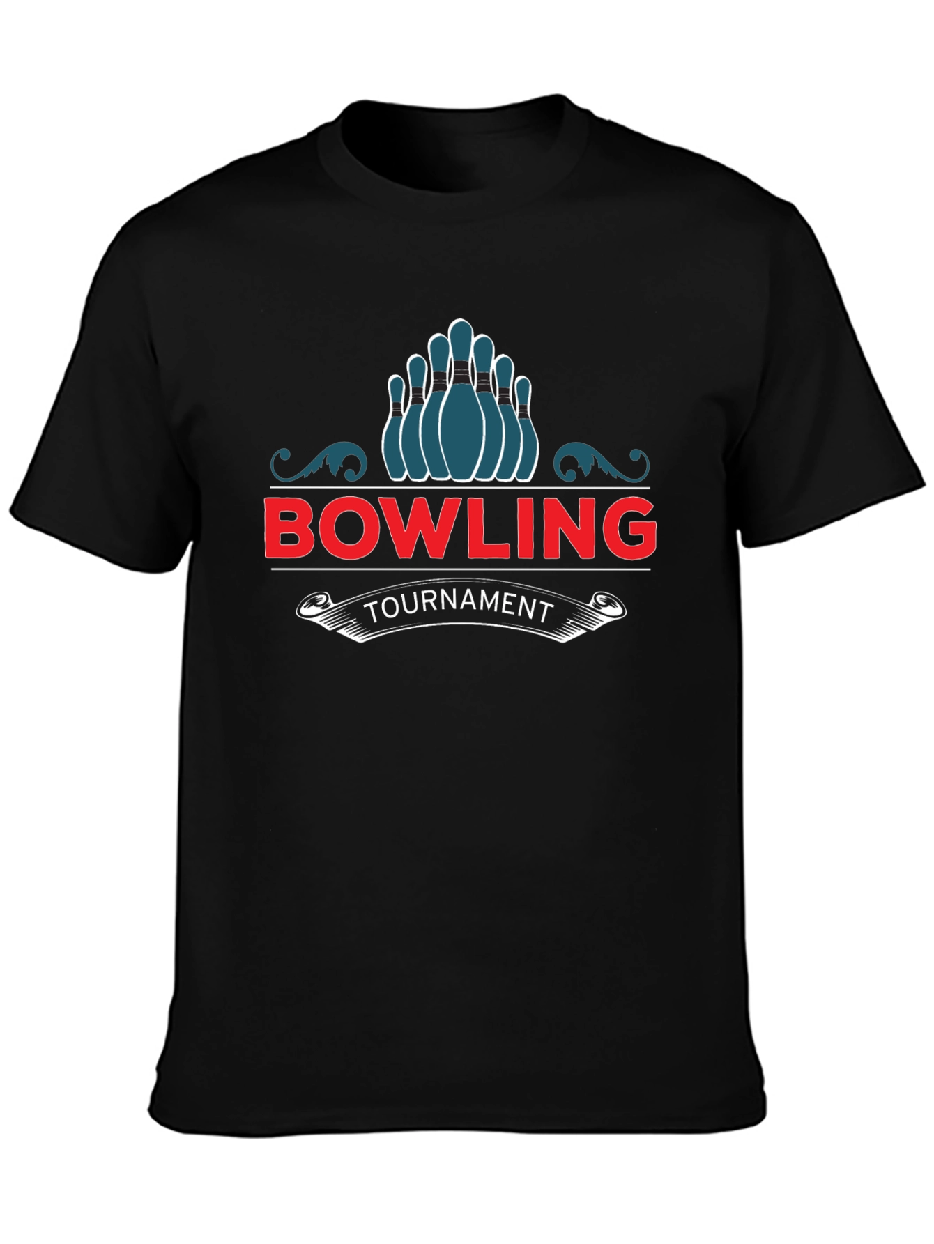 Bowling Tournament Graphic T-Shirt