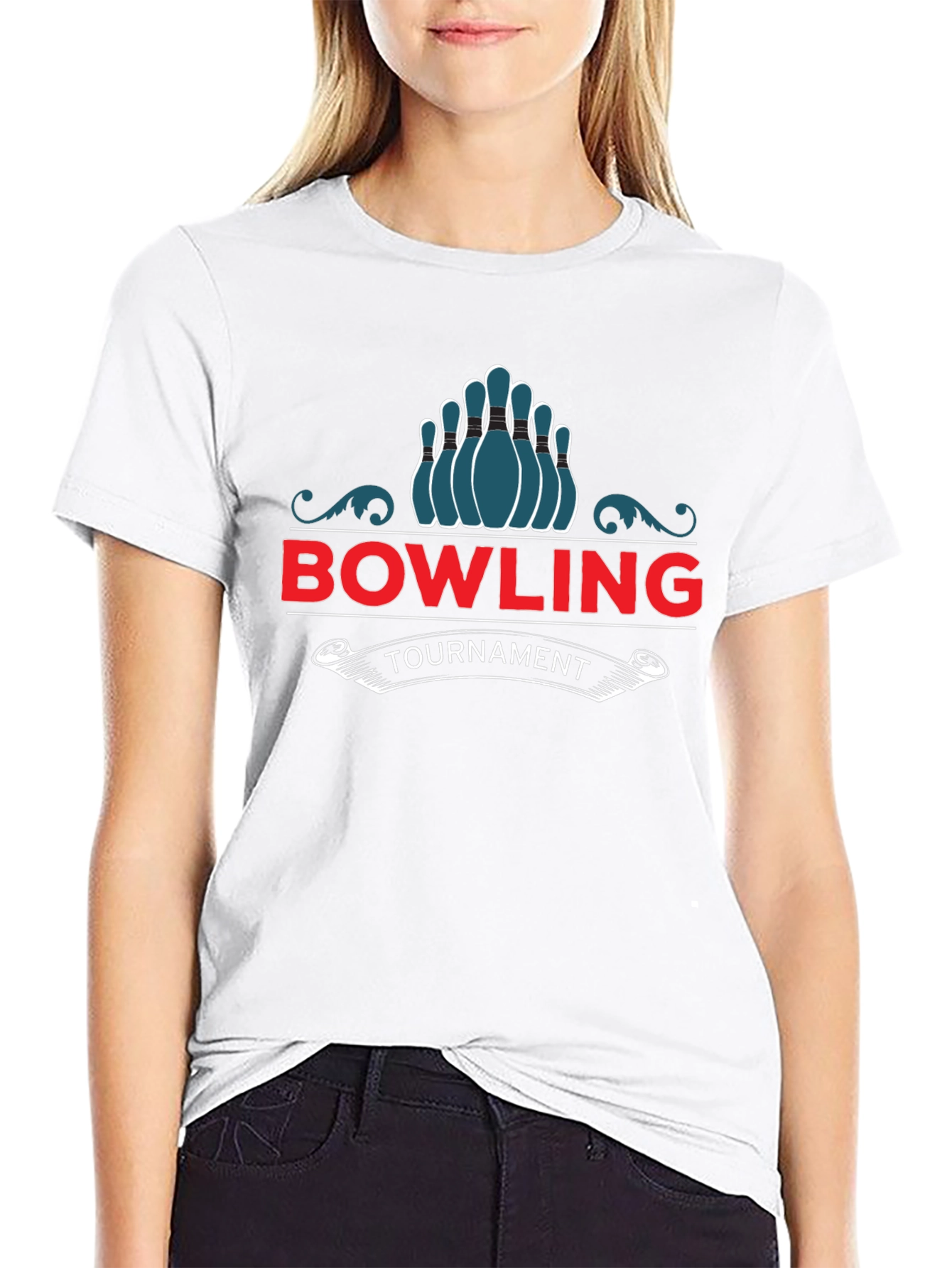 Bowling Tournament Graphic T-Shirt