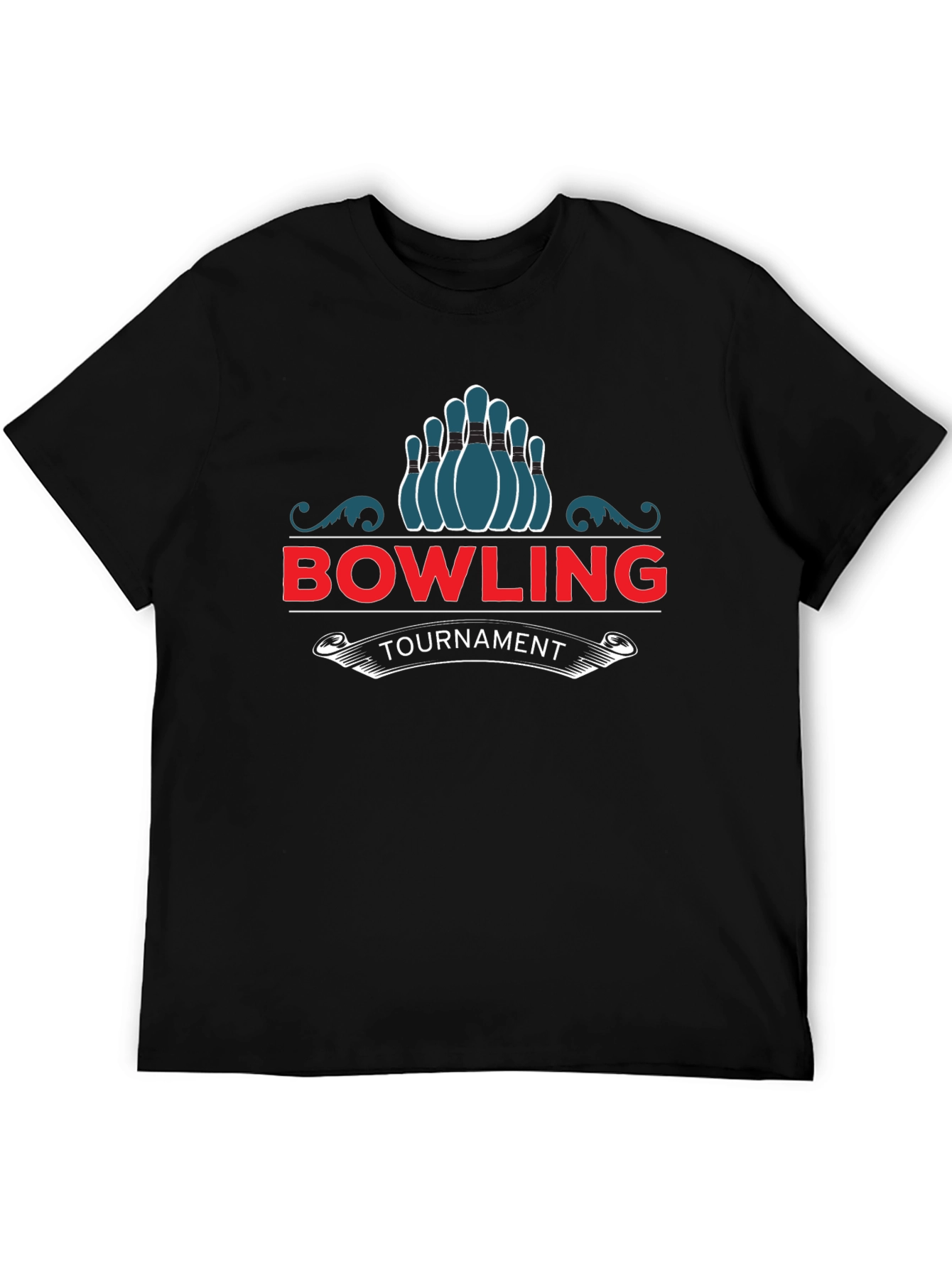 Bowling Tournament Graphic T-Shirt