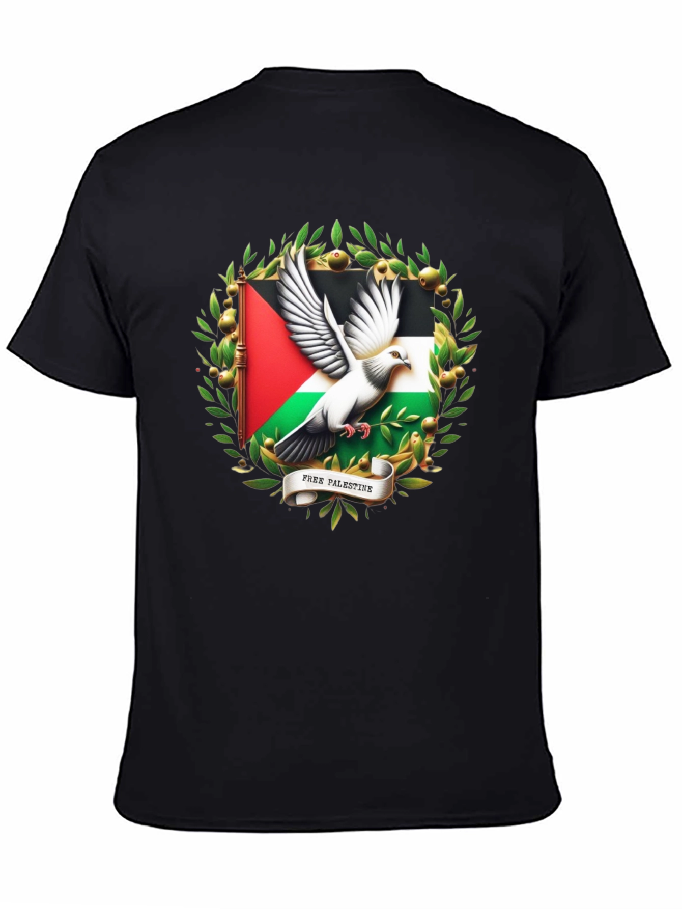 Free Palestine Dove Graphic T-Shirt
