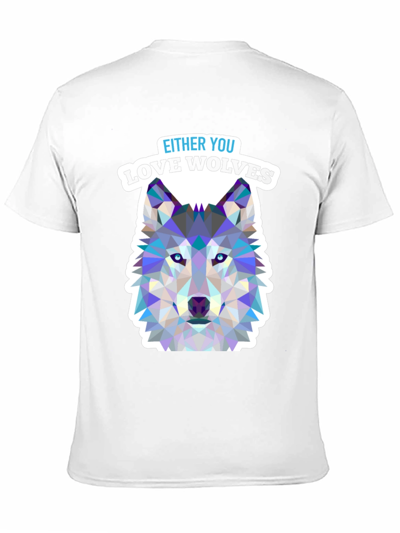 Love Wolves Graphic Tee - Black Cotton T-Shirt