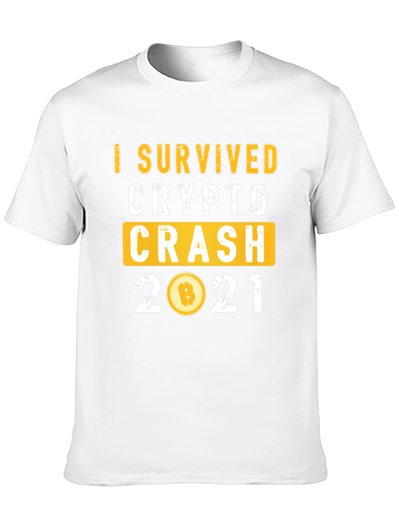 I Survived Crypto Crash 2021 Black T-Shirt