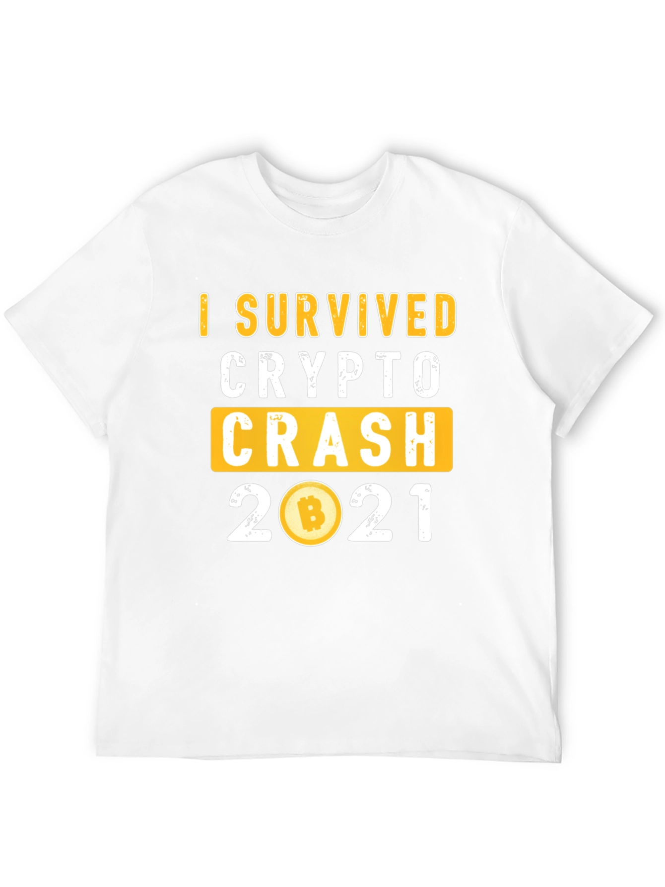 I Survived Crypto Crash 2021 Black T-Shirt