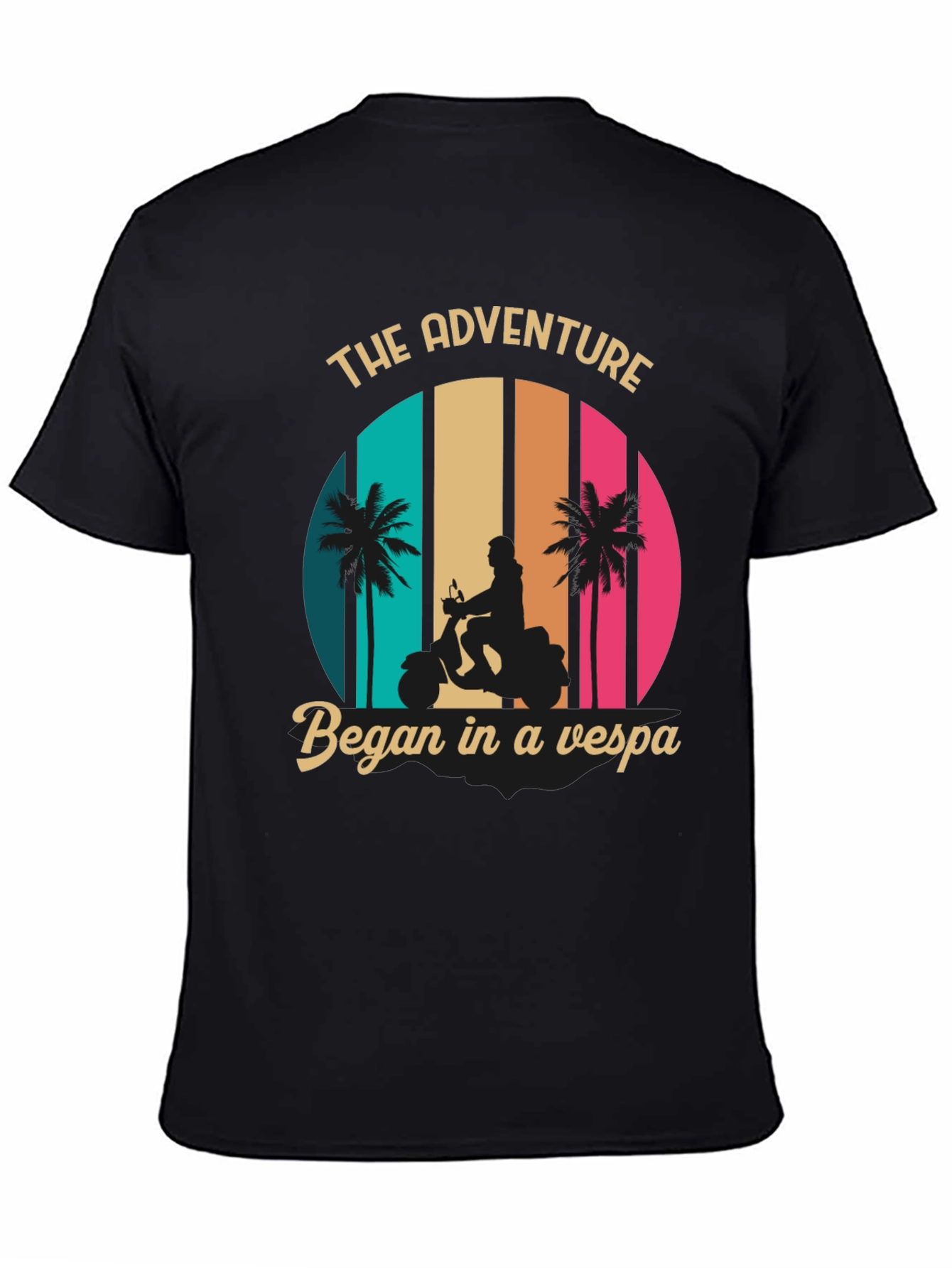 Adventure Vespa Graphic Tee - Retro Style