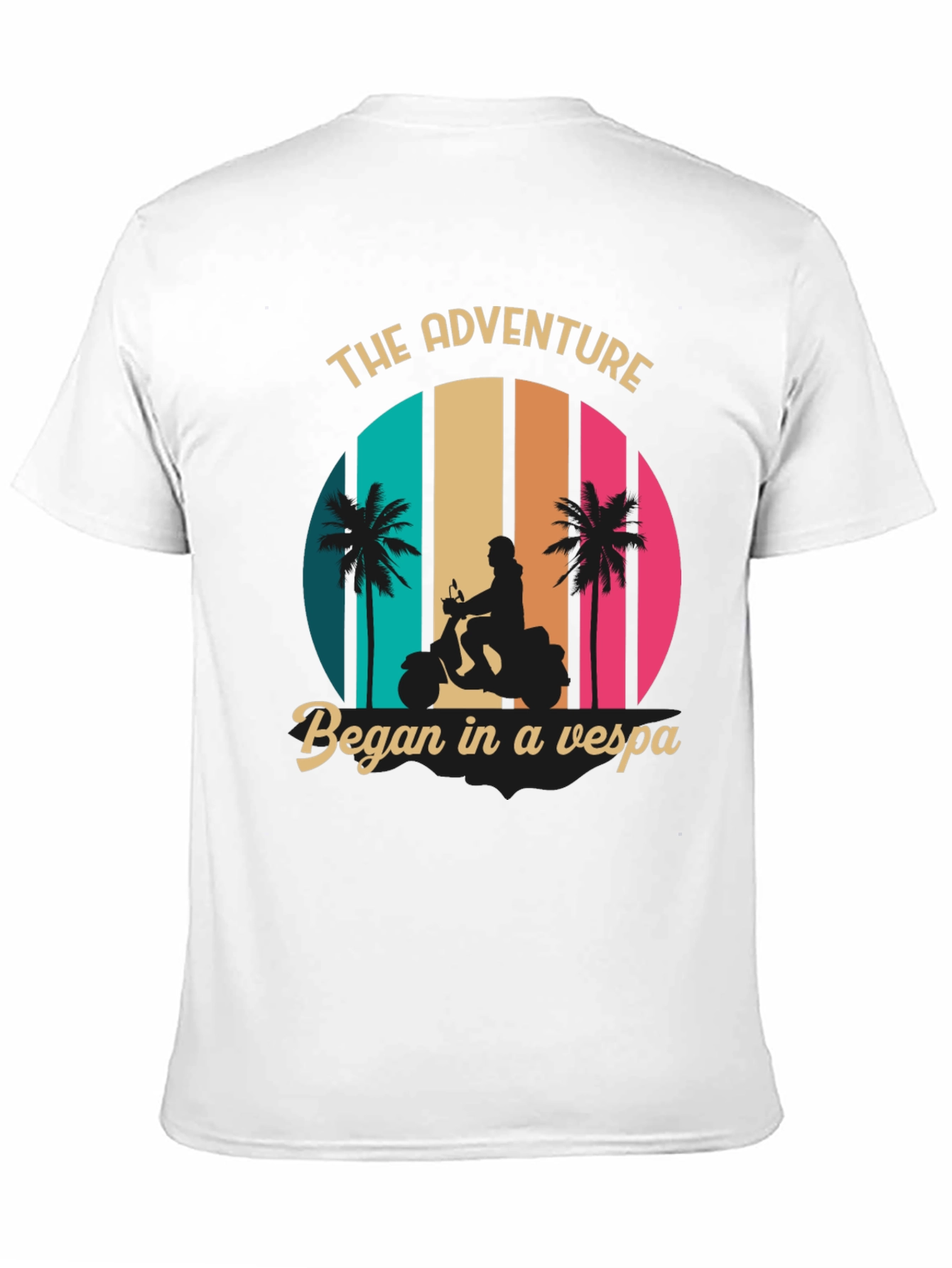 Adventure Vespa Graphic Tee - Retro Style