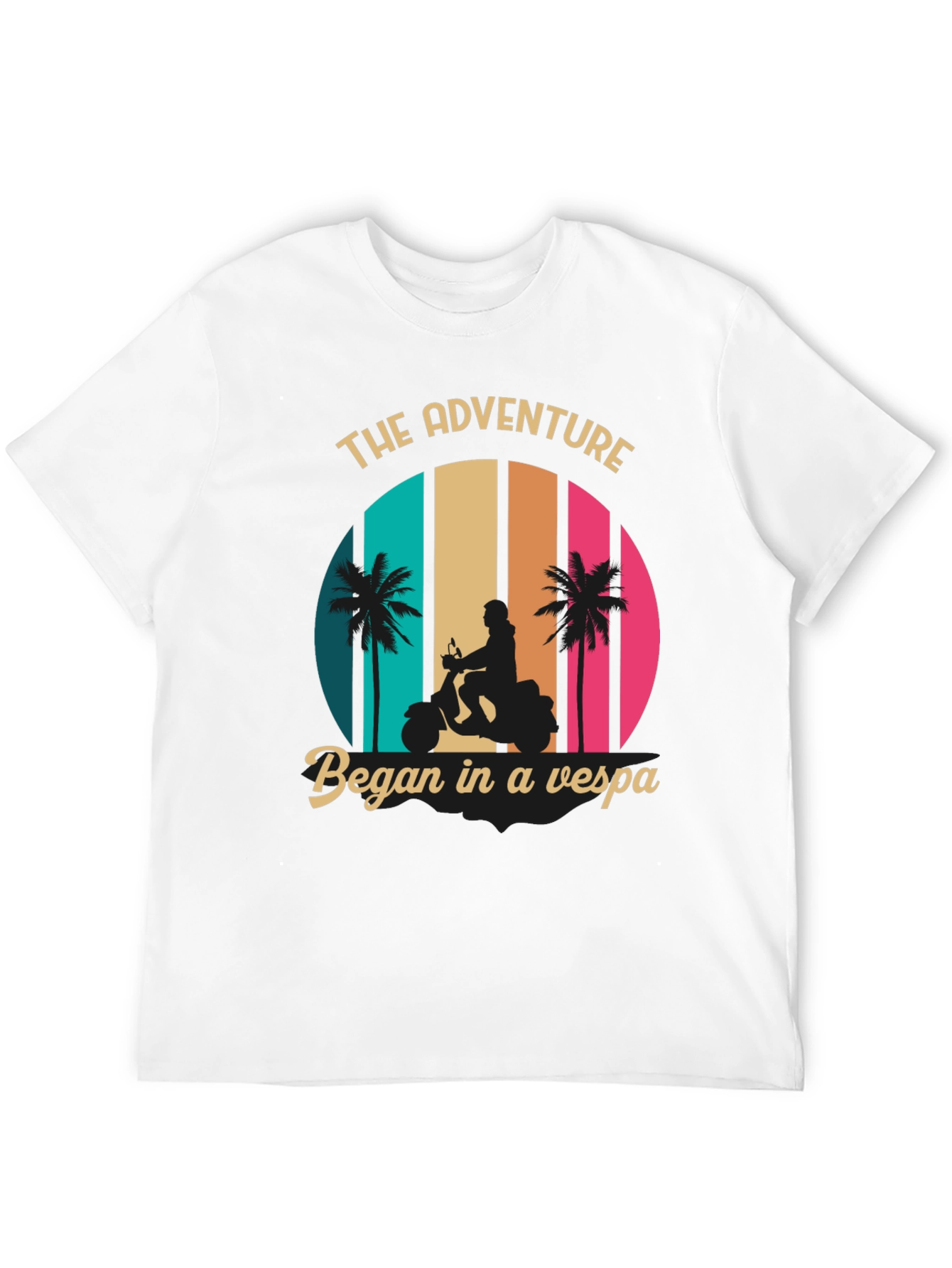 Adventure Vespa Graphic Tee - Retro Style