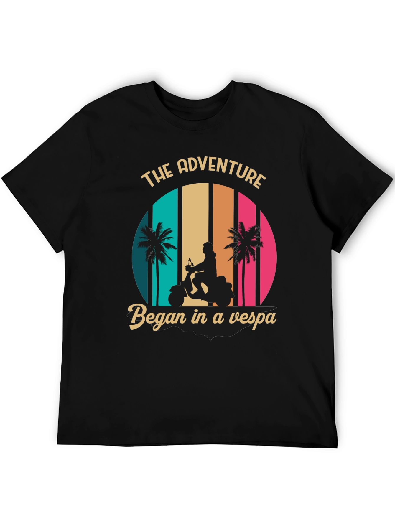 Adventure Vespa Graphic Tee - Retro Style