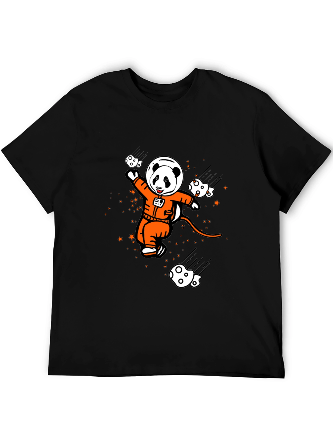 Panda Astronaut Graphic T-Shirt - Space Adventure Style
