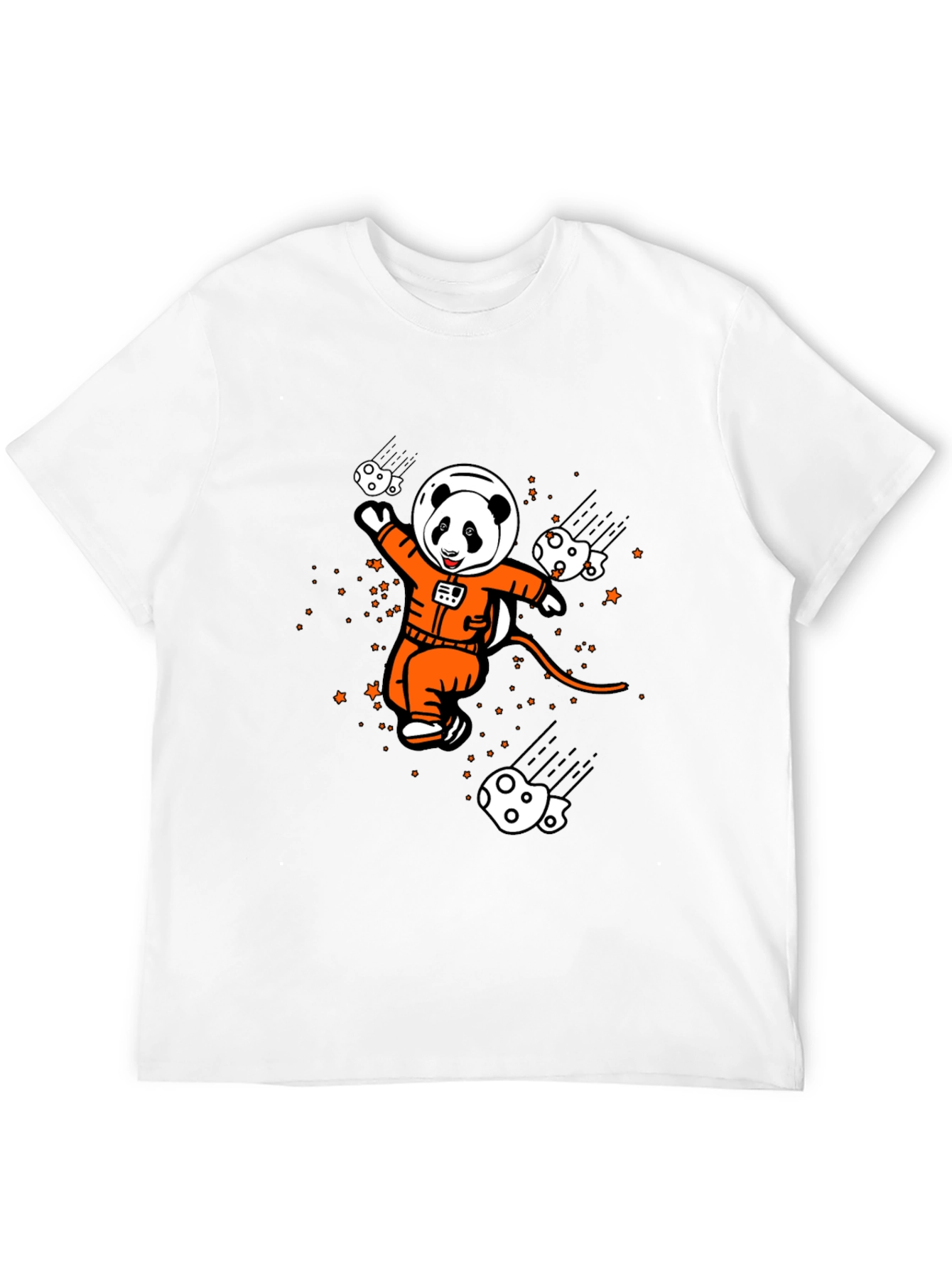 Panda Astronaut Graphic T-Shirt - Space Adventure Style