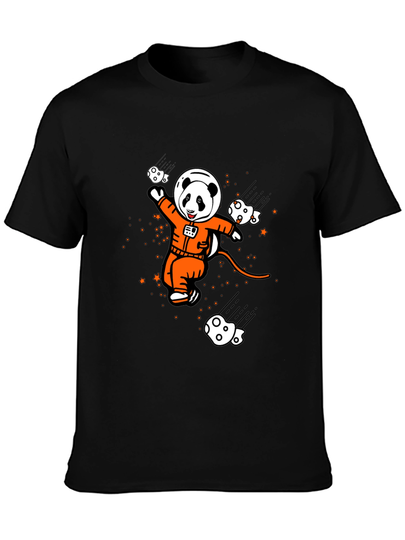 Panda Astronaut Graphic T-Shirt - Space Adventure Style