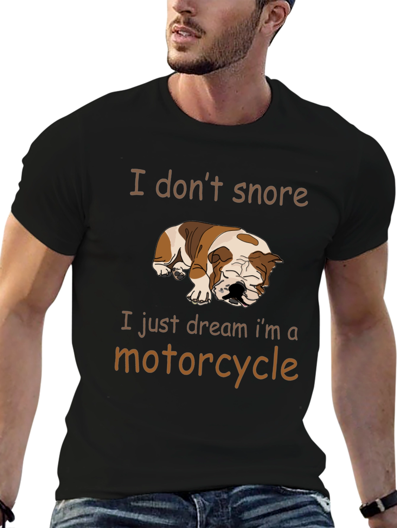 Funny Dog Motorcycle Dream T-Shirt