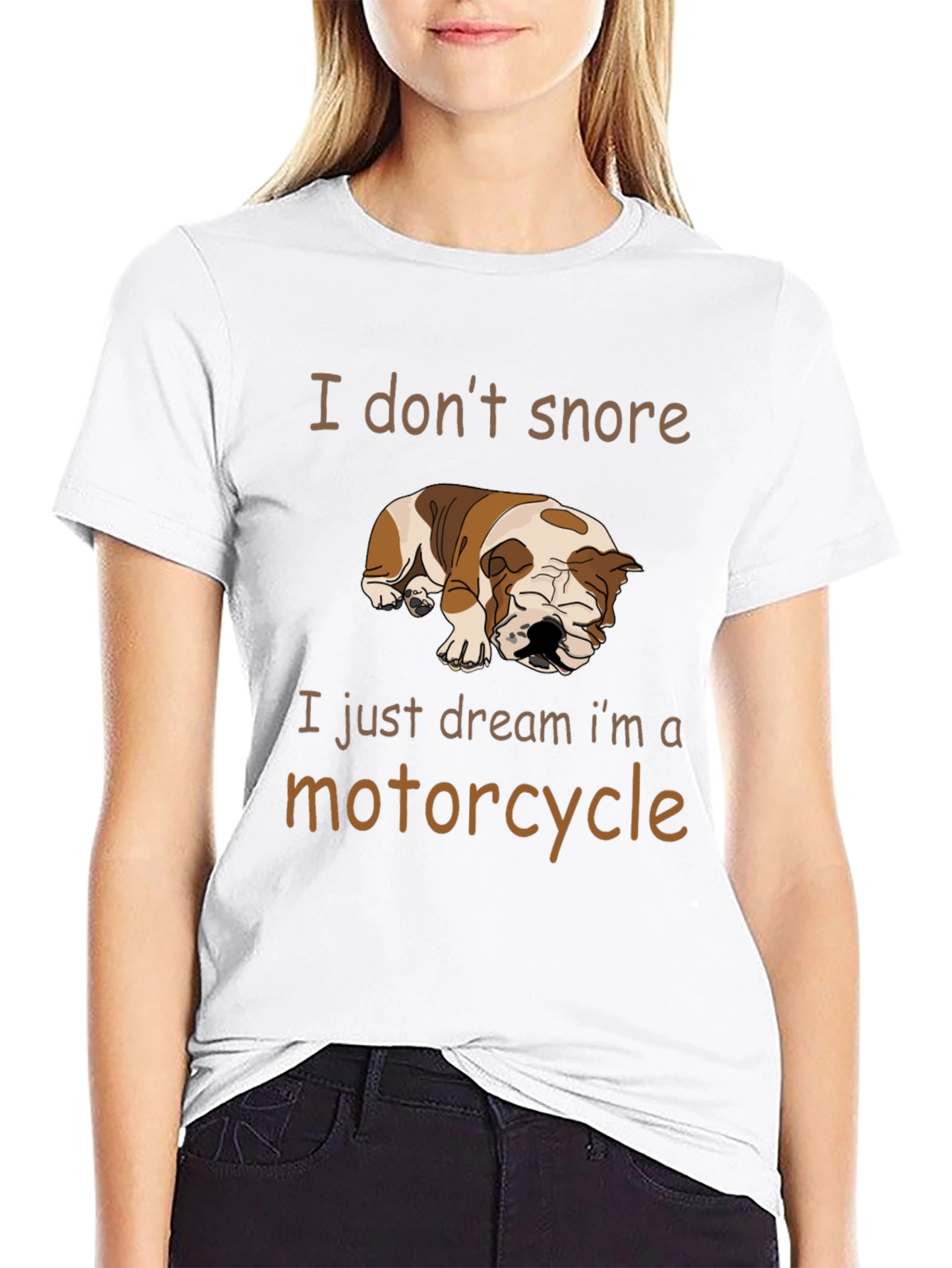 Funny Dog Motorcycle Dream T-Shirt